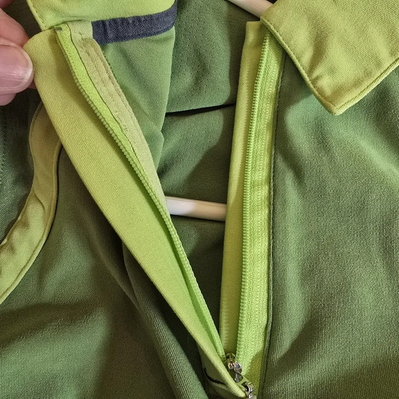 Nike Golf Fit Women's Green Sleeveless Polo  Collared Top Zip Closure Size Small - Picture 8 of 11